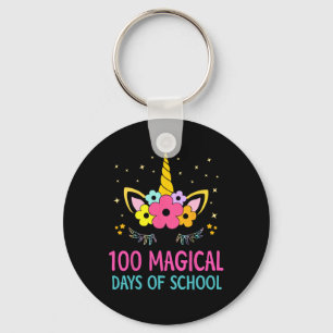 Day Of Kindergarten For Girls 100 Magical Days 1 Key Ring