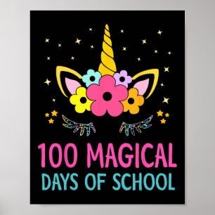 Day Of Kindergarten For Girls 100 Magical Days 1  Poster