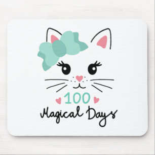 Day Of Kindergarten Kitty Girls Kids 100 Magical D Mouse Mat