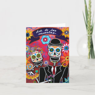 DAY OF LOS MUERTOS WEDDING CARD
