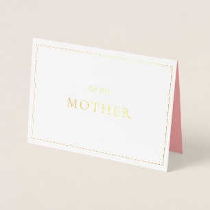 Day-of Note for Mother of the Bride Foil Card
