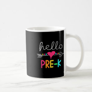 Day Of Pre K Hello Back To School Teacher Coffee Mug