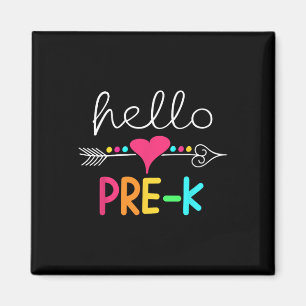 Day Of Pre K Hello Back To School Teacher Magnet
