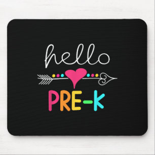 Day Of Pre K Hello Back To School Teacher Mouse Mat