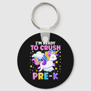 Day Of Preschool I'm Ready To Crush Pre-k Unicorn Key Ring