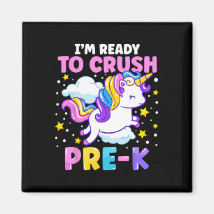 Day Of Preschool I'm Ready To Crush Pre-k Unicorn Magnet