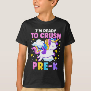 Day Of Preschool I'm Ready To Crush Pre-k Unicorn T-Shirt