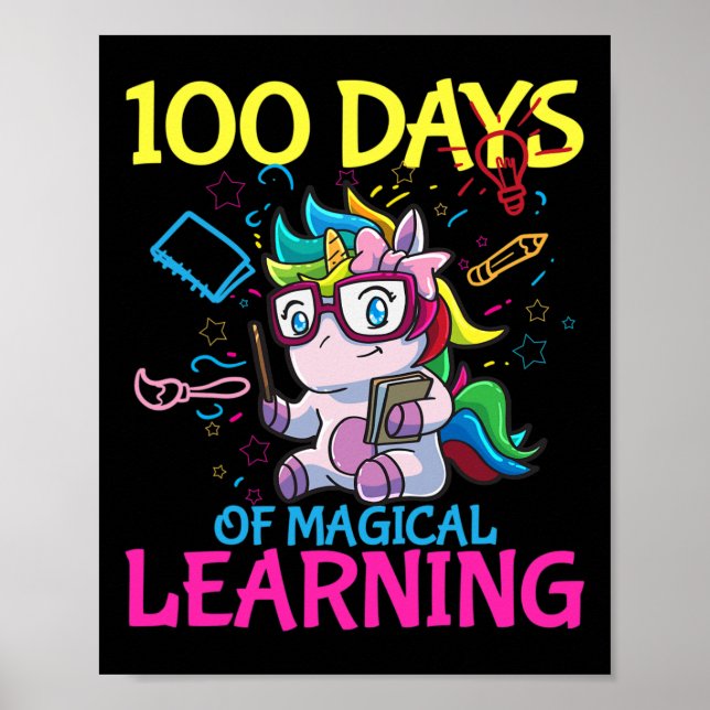 Day Of School 100 Days Of School 1  Poster (Front)