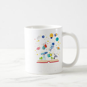 Day Of School 100 Days Smarter Books Space Lover G Coffee Mug
