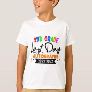 Day Of School 2023 Autograph 2nd Grade Graduation  T-Shirt