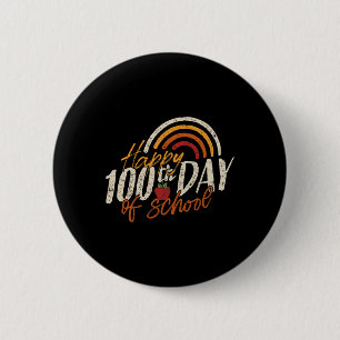 Day Of School 2025 Teacher 100 Days Of School 6 Cm Round Badge