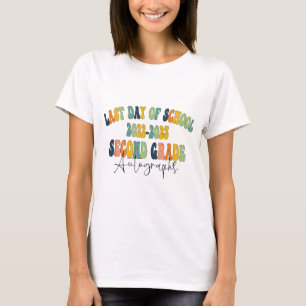 Day Of School 2nd Second Grade Autographs 2023 T-Shirt