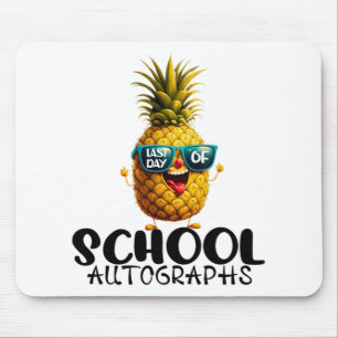 Day Of School Autograph 2024 Graduation Boys Girls Mouse Mat