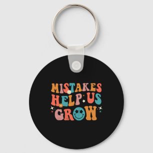 Day Of School Back To School Mistakes Help Us Grow Key Ring