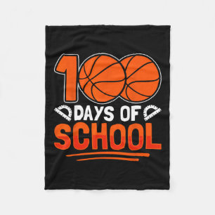 Day Of School Boys Girls Kids 100 Days Of School 3 Fleece Blanket