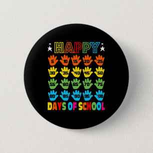 Day Of School Costume For Kids Girls Boys 100 Days 6 Cm Round Badge