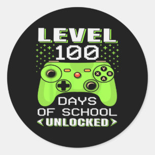 Day Of School For Teachers Students Kids  Classic Round Sticker