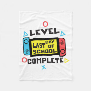Day Of School Gamer Fleece Blanket