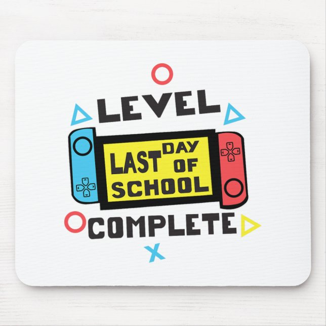 Day Of School Gamer  Mouse Mat (Front)