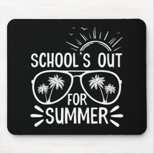 Day Of School Gift Schools Out For Summer Kids Tea Mouse Mat