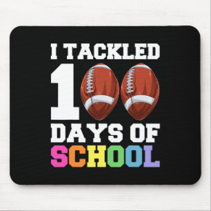 Day Of School Kids Football Mouse Mat