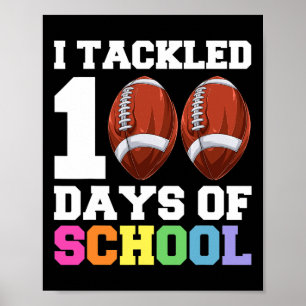Day Of School Kids Football  Poster