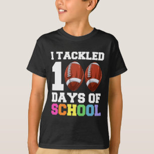 Day Of School Kids Football  T-Shirt