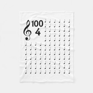 Day Of School Musical Notes Music Teacher Fleece Blanket