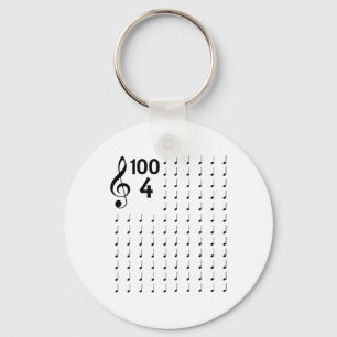 Day Of School Musical Notes Music Teacher Key Ring