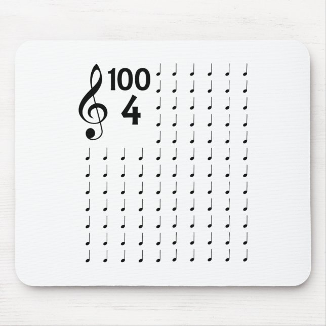 Day Of School Musical Notes Music Teacher  Mouse Mat (Front)