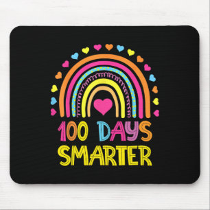Day Of School Rainbow 100 Days Smarter Kindergarte Mouse Mat