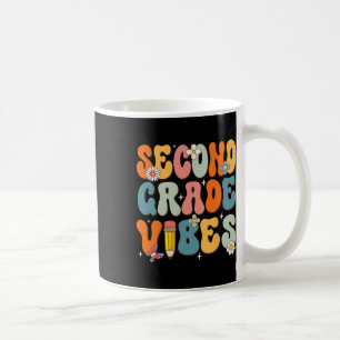 Day Of School Second Grade Vibes Back To School Coffee Mug