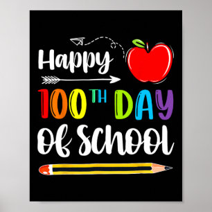 Day Of School Teachers Costume 100 Days Students K Poster