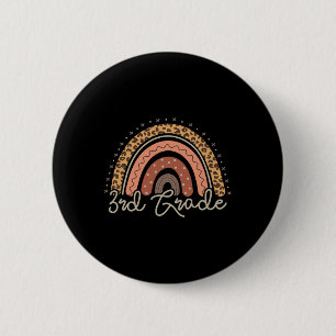 Day Of School Third Grade 3rd Back To School Teach 6 Cm Round Badge