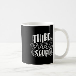 Day Of School Third Grade Squad Teacher Coffee Mug