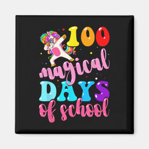 Day Of School Unicorn 100 Magical Days Teacher Gir Magnet