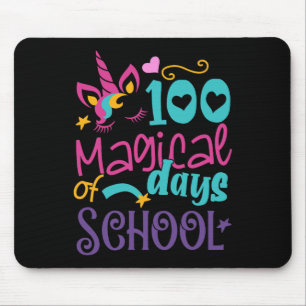 Day Of School Unicorn 100 Magical Days Teacher Gir Mouse Mat