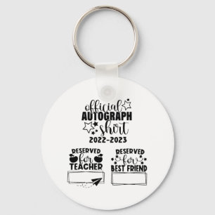 Day Of School Year 2022-2023 Autographs Graduation Key Ring