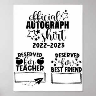 Day Of School Year 2022-2023 Autographs Graduation Poster