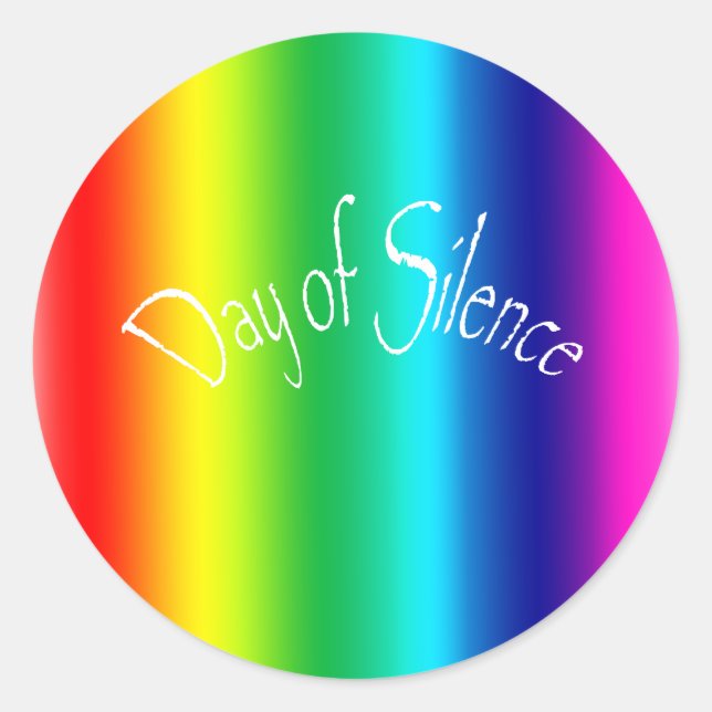Day of Silence Classic Round Sticker (Front)
