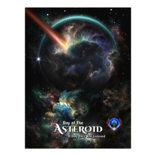 Day Of The Asteroid SciFi Fractal Art Photo Print