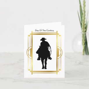 Day Of The Cowboy Blank Customise Greeting Card