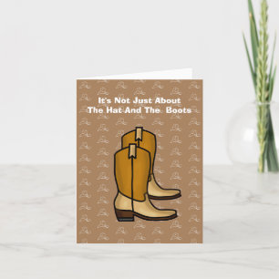 Day Of The Cowboy Card with Boots
