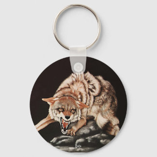 Day Of The Coyote, painting by DiDi Key Ring