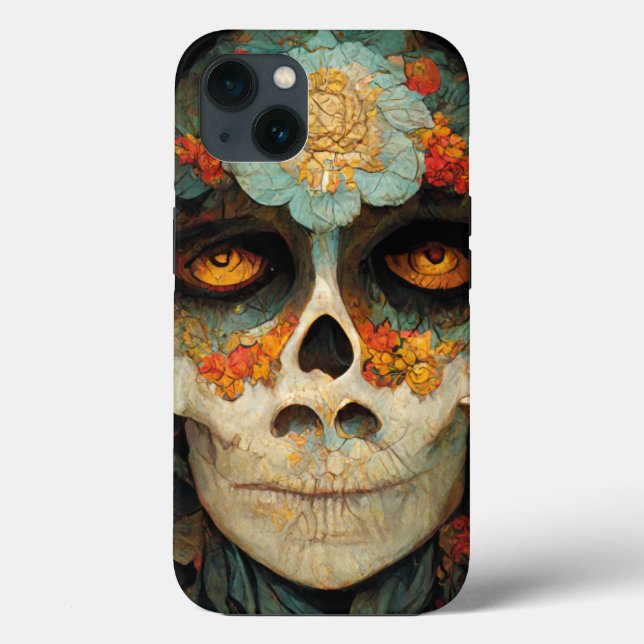 Day Of The Dead 1 Fantasy Skull Case-Mate iPhone Case (Back)