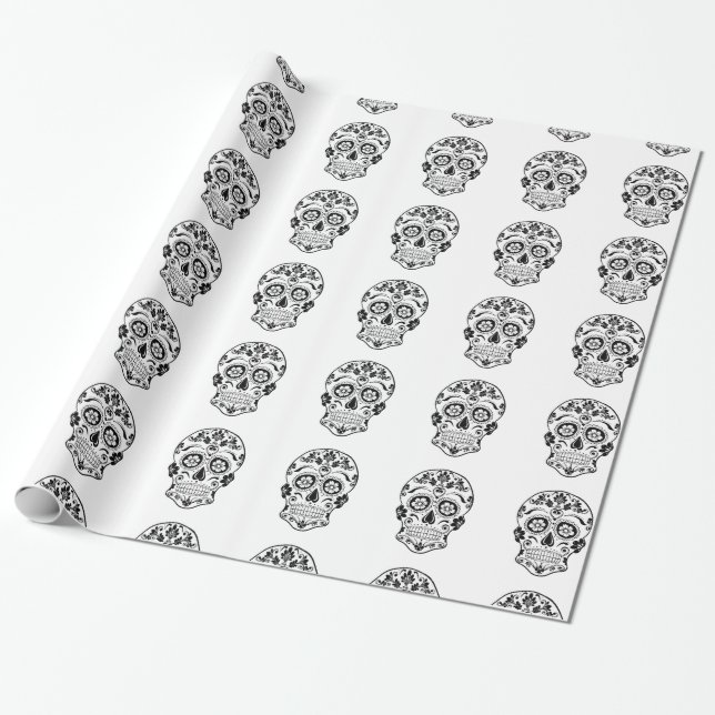 DAY OF THE DEAD 1 WRAPPING PAPER (Unrolled)