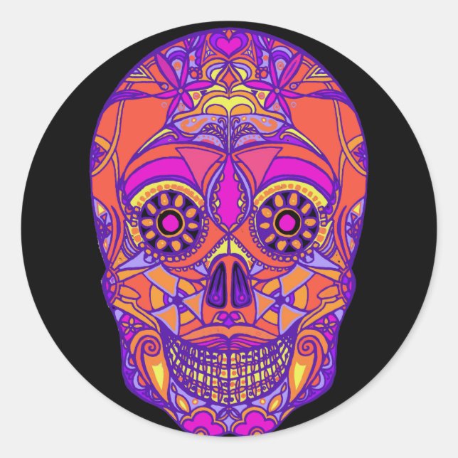 Day of the Dead 2 Classic Round Sticker (Front)