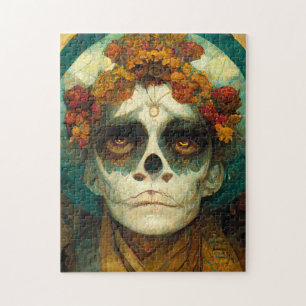 Day Of The Dead 2 Fantasy Skull Jigsaw Puzzle
