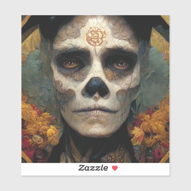 Day Of The Dead 3 Fantasy Skull (Sheet)