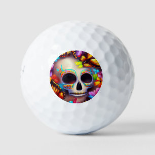 Day of the Dead Butterflies (1) Golf Balls